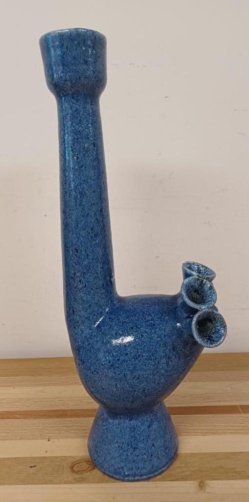 Tulpenvaas - 43 cm hoog, Huis en Inrichting, Woonaccessoires | Vazen, Blauw, Minder dan 50 cm, Ophalen of Verzenden