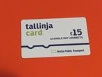 Tallinja Card openbaar vervoer Malta, Verzamelen, Ophalen of Verzenden