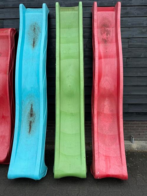 Aanbouw glijbaan 3 meter met wateraansluiting, Kinderen en Baby's, Speelgoed | Buiten | Speeltoestellen, Zo goed als nieuw, Glijbaan