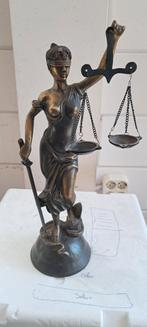 Mooi bronzen beeld van Vrouwe Justitia., Antiek en Kunst, Ophalen of Verzenden