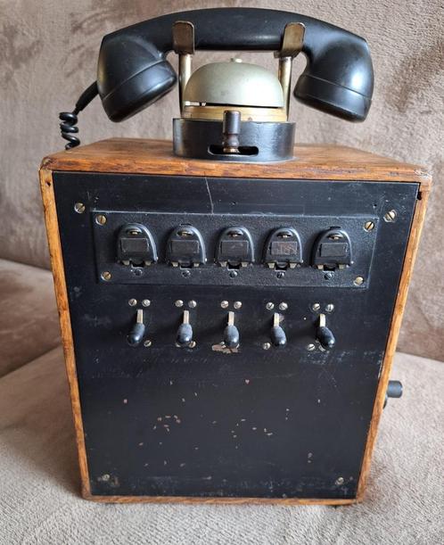 Kleppenkast telefoon/bloktelefoon (antiek/vintage), Antiek en Kunst, Antiek | Gereedschap en Instrumenten, Ophalen of Verzenden