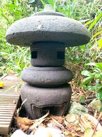 Japanse lantaarn handgemaakt uit Lavasteen Groot Formaat, Tuin en Terras, Tuinbeelden, Ophalen, Gebruikt, Steen, Overige typen