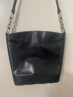 Zwarte Schoudertas met Gouden Ketting Plinio Visona, Ophalen of Verzenden, Gebruikt, Zwart, Schoudertasje