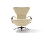 Leolux Formi Fauteuil & Hocker, Huis en Inrichting, Fauteuils, Ophalen, 75 tot 100 cm, Zo goed als nieuw, Metaal