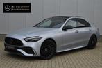 Mercedes-Benz C-klasse 180 AMG C63 Night Edition1 AUT9 2022, Te koop, Dodehoekdetectie, Zilver of Grijs, 5 stoelen