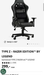 Nieuw: TYPE Z – RAZER EDITION BY LEGEND – Ongeopend, Zwart, Nieuw, Ophalen of Verzenden, Gaming bureaustoel
