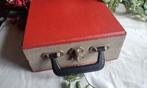 Vintage single platenkoffer Rode Koffer Harmonica, Ophalen, Gebruikt, Overige genres, 7 inch