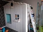 Kasteel kinderbed verrijdbaar twee niveaus om te slapen, Ophalen, 85 tot 100 cm, Gebruikt, Matras