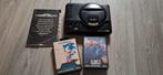 Sega mega drive console incl. 2 spellen, Spelcomputers en Games, Spelcomputers | Sega, Ophalen, Zo goed als nieuw, Met 2 controllers