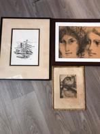 Drie stuks Kunst., Ophalen of Verzenden