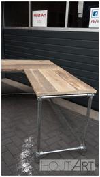 Hoekbureau steigerbuis met steigerhout