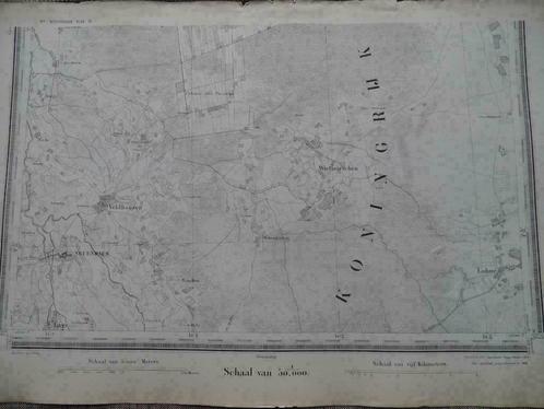 074 / Veldhausen / Scheerhorn / Wietmarschen Litho 1875, Antiek en Kunst, Kunst | Litho's en Zeefdrukken, Ophalen of Verzenden