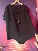 Zwarte viscose playsuit met knopen maat 44 nu voor 15€, Zwart, Maat 42/44 (L), Ophalen of Verzenden, Zo goed als nieuw