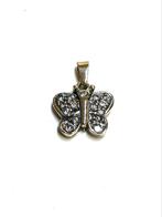 14k gouden kettinghanger met zirkonia, Overige voorstellingen, Ophalen of Verzenden, Zo goed als nieuw, Met edelsteen