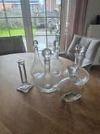 Kristallen Karaffen & Kaarshouder Set, Ophalen of Verzenden