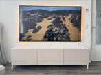 IKEA Besta TV Meubel - Beige / Licht Grijs, Ophalen, Kunststof, Gebruikt, 150 tot 200 cm