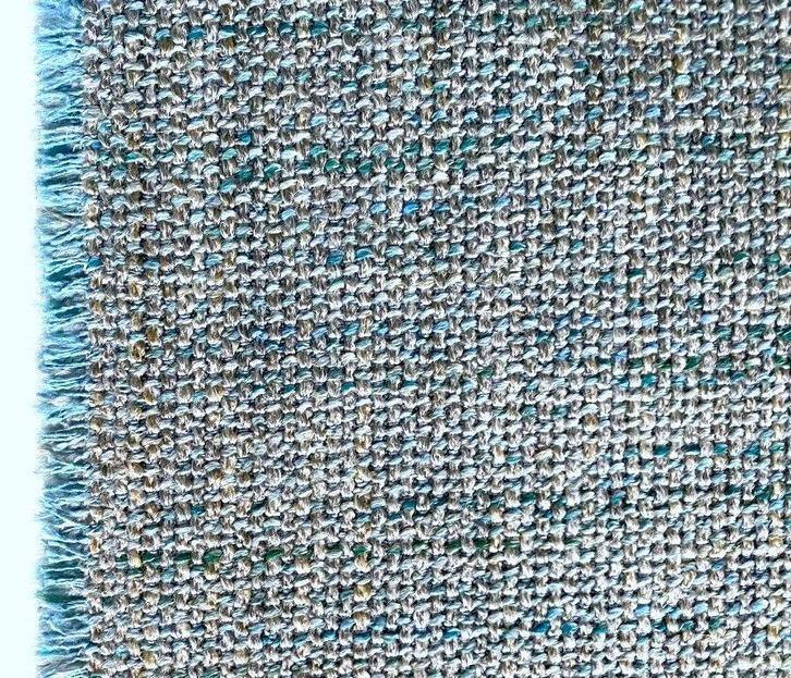 STOF VOOR DESIGN: Montis grof geweven meubelstof licht blauw, Hobby en Vrije tijd, Stoffen en Lappen, Nieuw, Linnen, 120 cm of meer