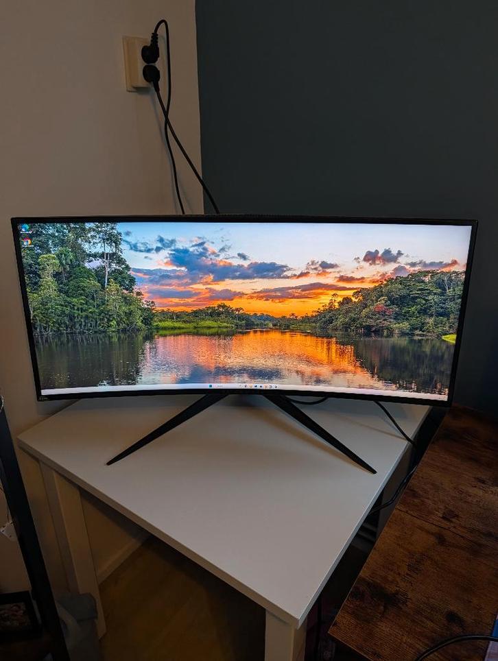 Dell Alienware AW3418DW 34" IPS - 120HZ - 1440P - Ultrawide, Computers en Software, Monitoren, Zo goed als nieuw, 101 t/m 150 Hz