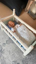 Poppen bedje ledikant + babyborn pop, Kinderen en Baby's, Speelgoed | Poppen, Ophalen of Verzenden, Gebruikt, Babypop