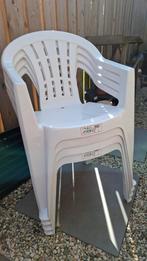 Witte stapelstoel 4 stuks Le Jardin, Ophalen, Zo goed als nieuw, Kunststof