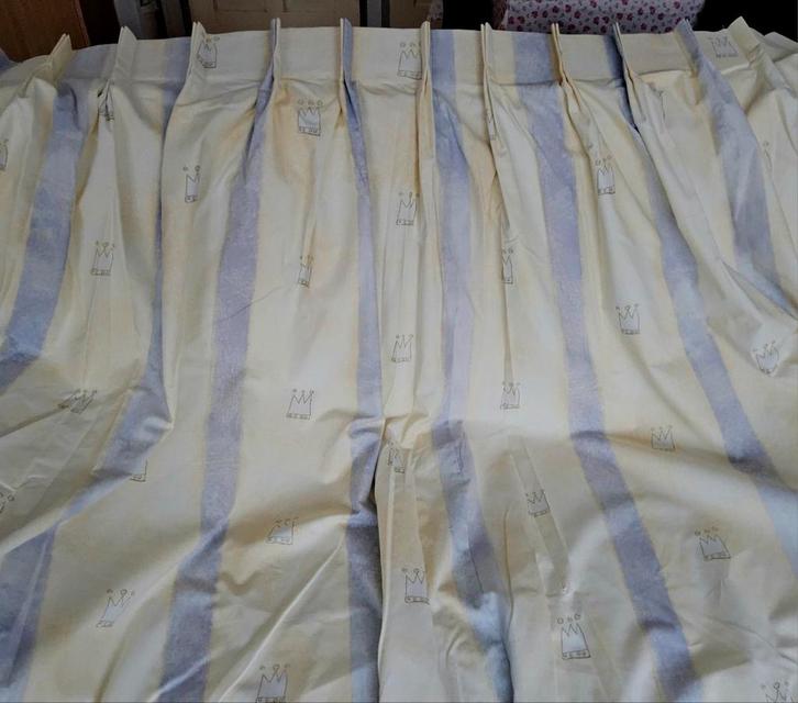 1 Gevoerd gordijn van 240 cm hoog en 280 cm breed, Huis en Inrichting, Stoffering | Gordijnen en Lamellen, Zo goed als nieuw, 200 cm of meer