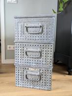 5 ijzeren magazijn / opberg bakken industrieel, Ophalen of Verzenden, Zo goed als nieuw