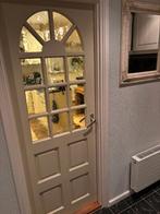 Mooie klassieke binnendeur glas/ hout, Doe-het-zelf en Verbouw, Deuren en Horren, Ophalen, Gebruikt, Minder dan 80 cm, Binnendeur