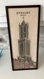 Dom van Utrecht  Geborduurd en ingelijst, Antiek en Kunst, Kunst | Tekeningen en Foto's, Ophalen of Verzenden