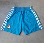 Feyenoord trainingsshort blauw adidas maat M, Ophalen of Verzenden, Blauw, Voetbal
