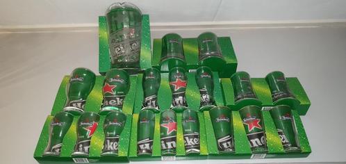 Complete Heineken glazen serie gloednieuw in verpakking 19x, Verzamelen, Biermerken, Nieuw, Glas of Glazen, Heineken, Ophalen of Verzenden