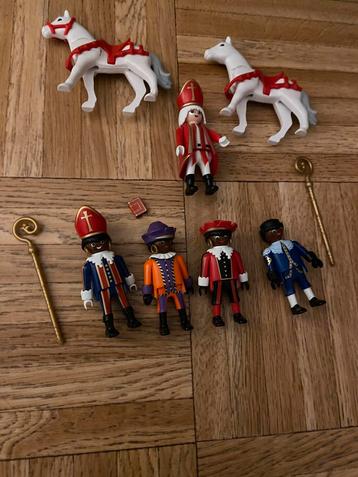 Playmobil set met sinterklaas pieten en 2 paarden beschikbaar voor biedingen