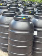 Voorraad regentonnen regenton barrels vaten waterton 220 ltr, 150 liter of meer, Ophalen, Zo goed als nieuw, Kunststof