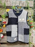 Schattig vintage gebreid en geborduurd gilet/bodywarmer, Kleding | Dames, Bodywarmers, Ophalen of Verzenden, Zo goed als nieuw