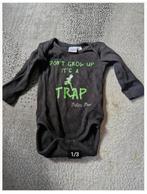 Zwarte Peter Pan romper Maat 50-56 hh, Disney, Nacht- of Onderkleding, Disney, Jongetje of Meisje