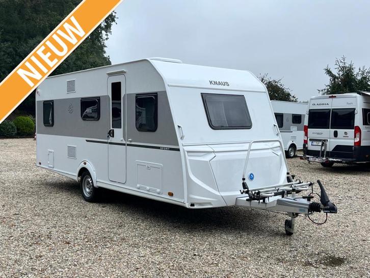 Knaus Sport 500 KD Model 2026 5pers Mover Fietsendrager, Caravans en Kamperen, Caravans, Bedrijf, tot en met 5, 1000 - 1250 kg