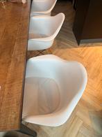 Set van 6 witte eetkamerstoelen, Ophalen, Kunststof, Gebruikt, Wit