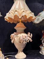 Capodimonte Porseleinen Lamp met Kap, Antiek en Kunst, Antiek | Porselein, Verzenden