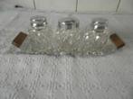 Peper, mosterd en zout stelletje., Antiek en Kunst, Antiek | Glas en Kristal, Ophalen of Verzenden