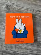Nijntje - Hier ben ik het liefst (Dick Bruna), Ophalen of Verzenden, Zo goed als nieuw, Dick Bruna, 1 tot 2 jaar