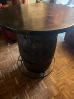 Authentieke statafel ton met voetsteun, Huis en Inrichting, Tafels | Statafels, Ophalen, Zo goed als nieuw