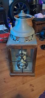 Vintage lantaarn met kaars, Antiek en Kunst, Ophalen