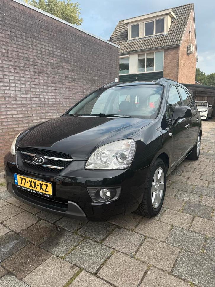 Kia Carens 2.0 Cvvt 5-ZIT 2007 Zwart, Auto's, Kia, Particulier, Carens, Benzine, Euro 4, D, MPV, Handgeschakeld, Origineel Nederlands