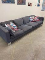 Minotti Designbank - Paars-Blauw-Grijs - 280cm, 250 tot 300 cm, Gebruikt, 75 tot 100 cm, Ophalen of Verzenden