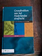 Grondtrekken van het Nederlandse strafrecht, Boeken, Studieboeken en Cursussen, Zo goed als nieuw, M.J. Kronenberg; B. de Wilde