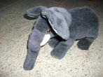 Knuffel olifant grijs, Ophalen of Verzenden, Gebruikt, Olifant