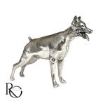 Zilveren Dobermann miniatuur 925 sterling zilver, Ophalen of Verzenden, Zilver
