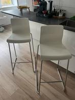 Ikea barkrukken Glenn 2 stuks wit nette staat, Huis en Inrichting, Barkrukken, 2 krukken, Ophalen of Verzenden, Zo goed als nieuw