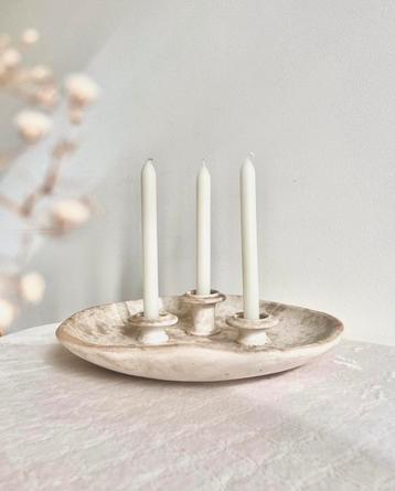 Vintage Kandelaar voor 3 Kaarsen beschikbaar voor biedingen