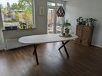 Beton cire (betonciré) tafel deens ovaal incl stalen poten, 200 cm of meer, Nieuw, 100 tot 150 cm, Ophalen