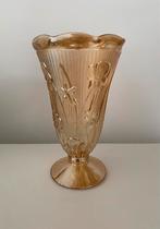 Vintage Jeanette Marigold Carnival Glass vaas, Ophalen of Verzenden